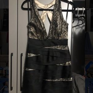 Black lace dress